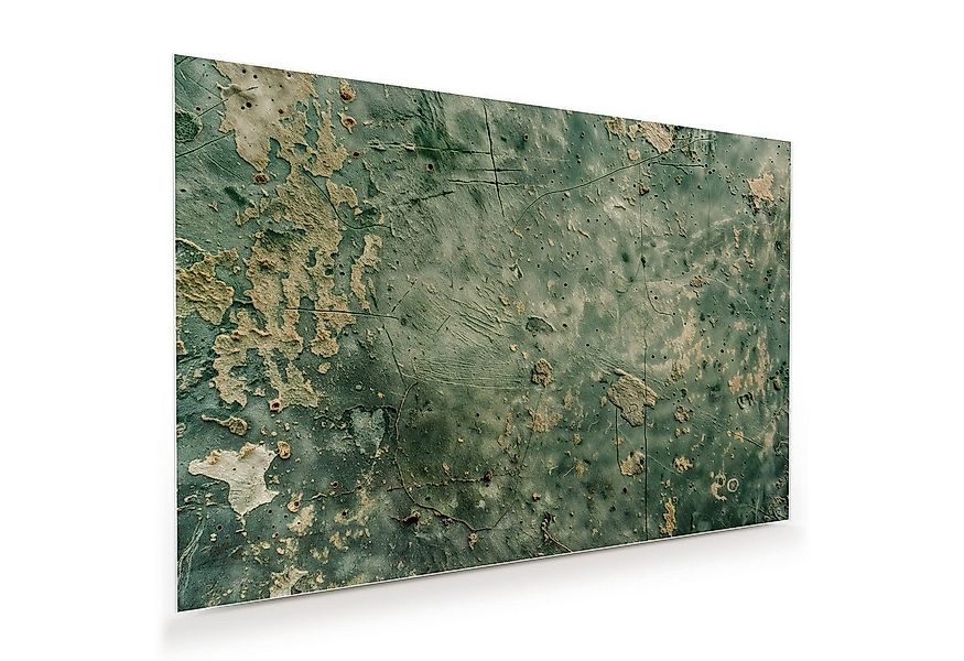 Primedeco Glasbild Wandbild Abblätternde Wandfarbe mit Aufhängung, Texturen günstig online kaufen