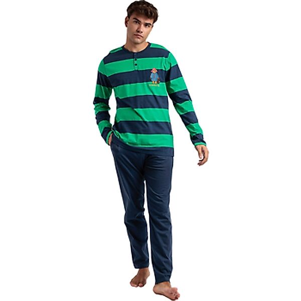 Admas  Pyjamas/ Nachthemden Pyjama Hose Top Langarm Rugby Paws Paddington günstig online kaufen