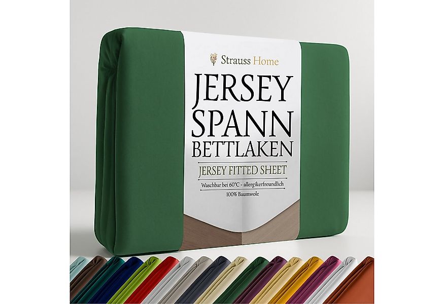 Strauss Home Spannbettlaken Premium, Gummizug: Rundumgummi, 150gr/m2 Premiu günstig online kaufen