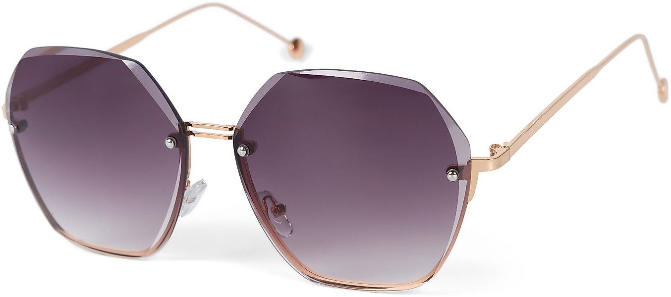 styleBREAKER Sonnenbrille Ovale Oversize Sonnenbrille Diamant günstig online kaufen