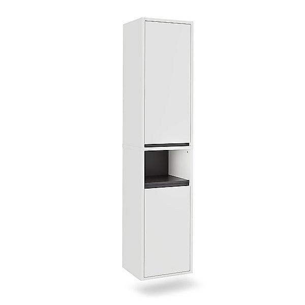 Vicco Hochschrank Viola, Weiß/Grau, 38 x günstig online kaufen