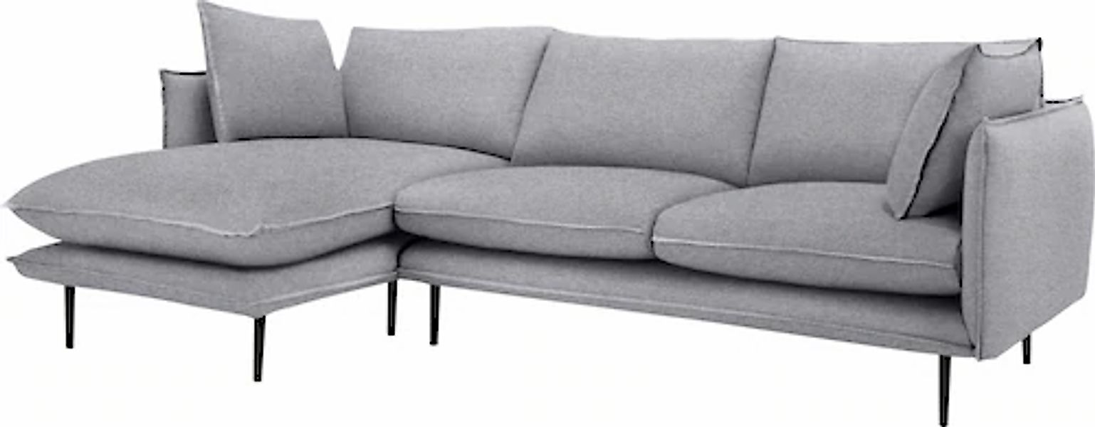 Home affaire Ecksofa »Somba L-Form« mit dickem Keder, Ottomane wahlweise li günstig online kaufen