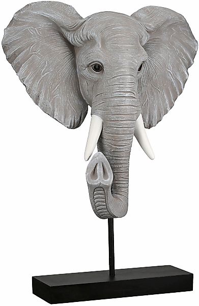 GILDE Tierfigur "Skulptur Elefant Ringo grau H. 42 cm" günstig online kaufen