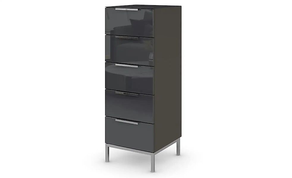 Kommode  Frome ¦ schwarz ¦ Maße (cm): B: 40 H: 110 Kommoden & Sideboards > günstig online kaufen