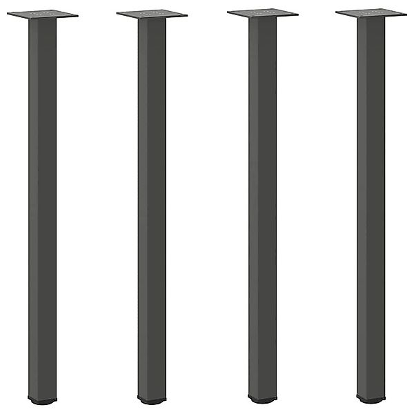 vidaXL Tischbein Konsolentischbeine 4 Stk. Anthrazit günstig online kaufen