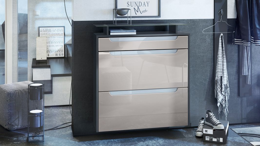 Vladon Schuhschrank Annie (Schuhkipper für 16 günstig online kaufen