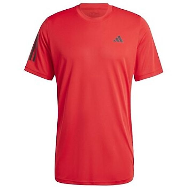 adidas Performance T-Shirt Club 3-Streifen rot Herren günstig online kaufen