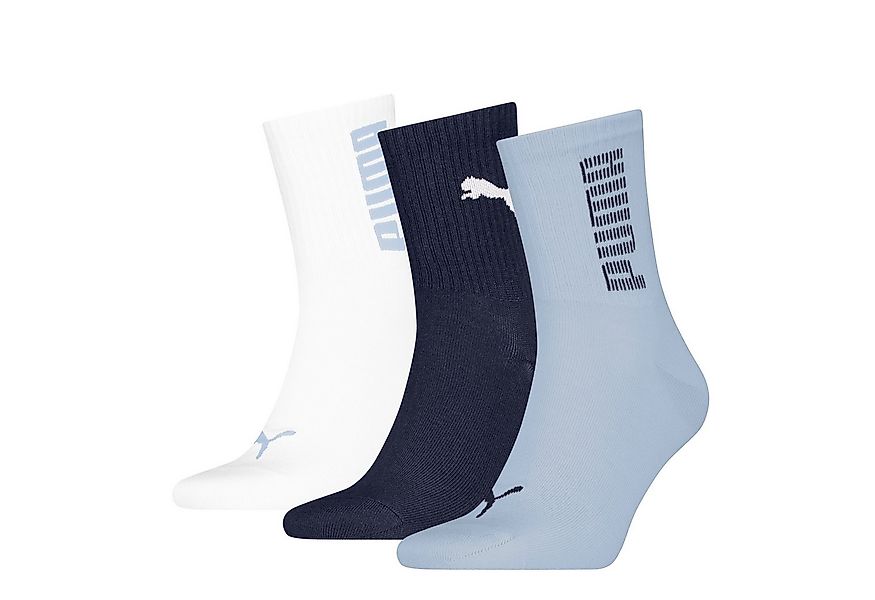 PUMA Socken PUMA UNISEX RIB LOGO SHORT SOCK (3-Paar) mit Logo und Logoschri günstig online kaufen
