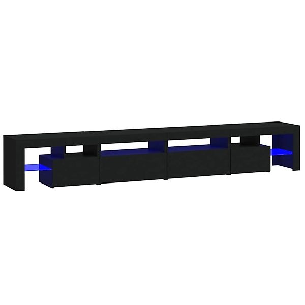 VidaXL TV-Schrank mit LED-Leuchten Schwarz 260x36,5x40 cm günstig online kaufen