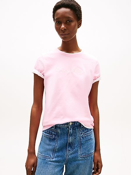 Tommy Hilfiger Kurzarmshirt SCRIPT REG C-NK günstig online kaufen