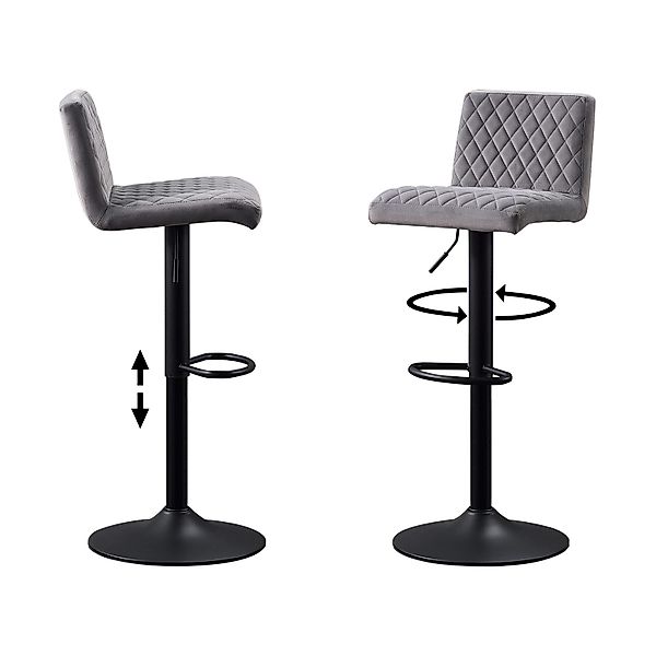 JYMTOM Barhocker 2er-Set Barhocker, höhenverstellbar, 360° günstig online kaufen