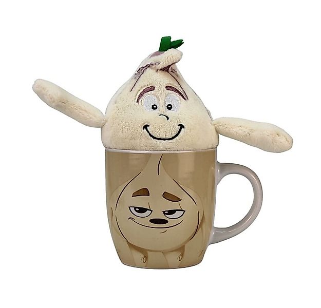 BEMIRO Tierkuscheltier Knoblauch Kuscheltier in Tasse 330 ml - ca. 19 cm günstig online kaufen