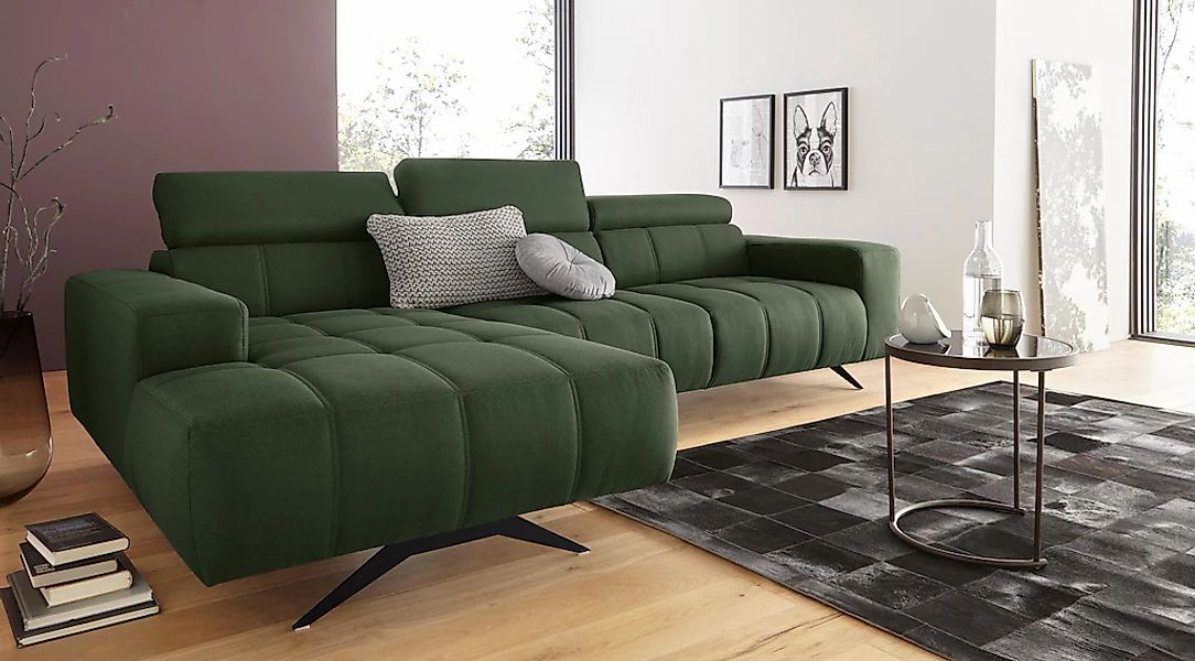 DOMO collection Ecksofa »Trento L-Form, mit Kufenfuß oder Einzelfuß« wahlwe günstig online kaufen