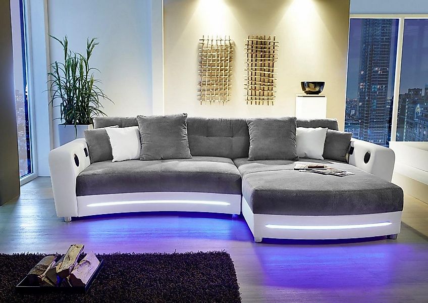 Jockenhöfer Gruppe Ecksofa "Laredo L-Form, B: 322 cm" mit RGB-LED-Beleuchtu günstig online kaufen