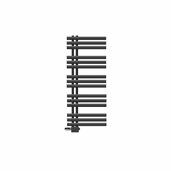 LuxeBath Badheizkörper Iron EM 500x1200mm Anthrazit mit Thermostat Universa günstig online kaufen