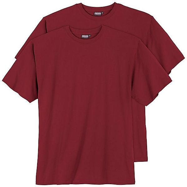 ADAMO Rundhalsshirt 2er Pack T-Shirts rot günstig online kaufen