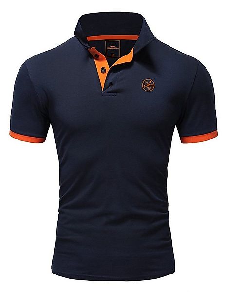 Amaci&Sons Poloshirt MEMPHIS Basic Kontrast Polo Shirt günstig online kaufen
