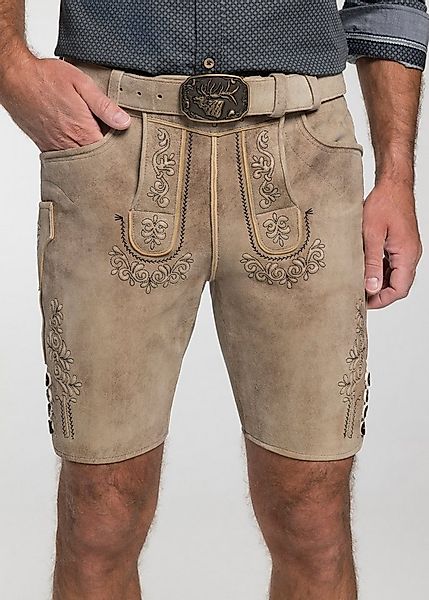Spieth & Wensky Lederhose Grafenau Knöpfe am Beinabschluss günstig online kaufen