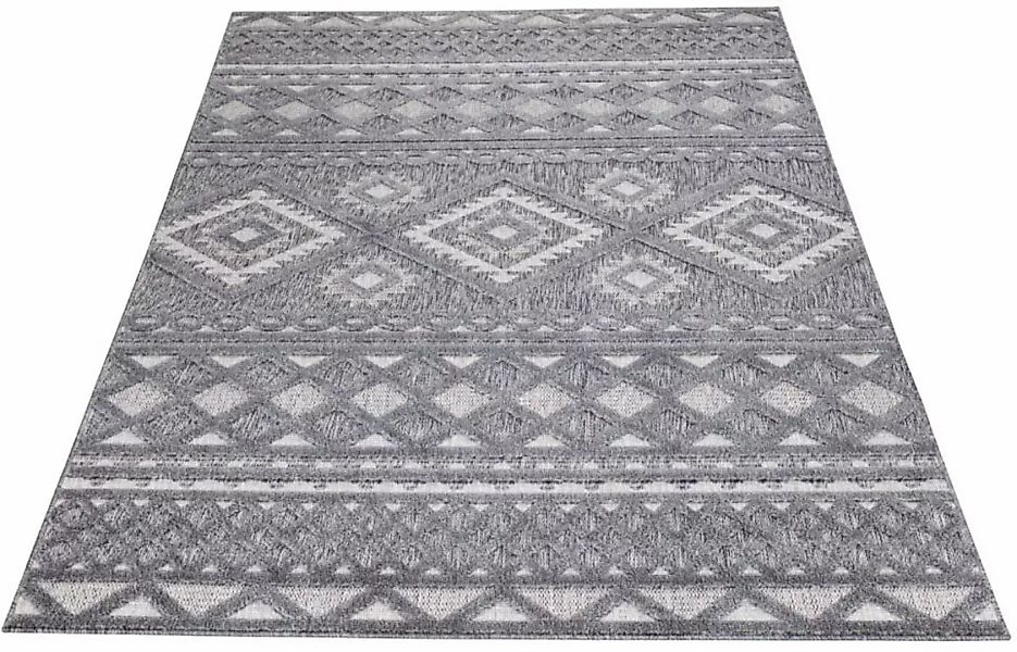 Carpet City Teppich »In-& Outdoorteppich Santorini 435, 3D-Effekt, Boho-Loo günstig online kaufen