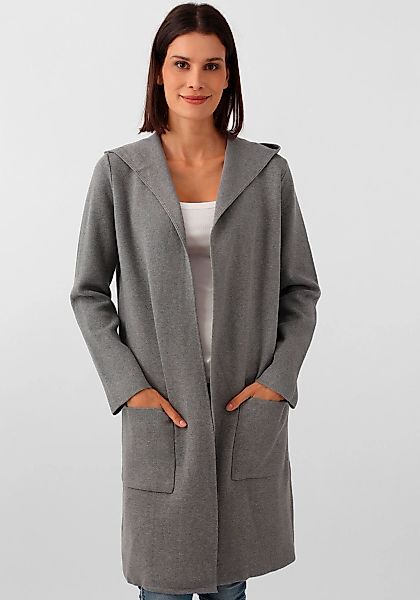 Zwillingsherz Cardigan, Kapuze, Taschen, Langarm, ohne Verschluss günstig online kaufen