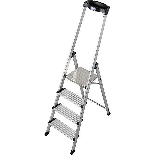Krause Stehleiter Safety Plusline 4 Stufen 165 cm x 48 cm x 88 cm günstig online kaufen