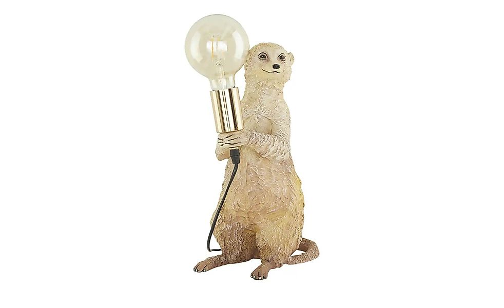 KHG Tischleuchte  1-flammig `Erdmännchen`   ¦ beige ¦ Maße (cm): B: 23 H: 3 günstig online kaufen