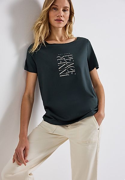 STREET ONE Shirttop mit Wording Print günstig online kaufen