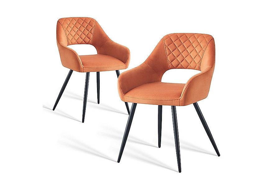 JYMTOM Esszimmerstuhl gepolsterter Sitz mit offener Rückenlehne und Stoffbe günstig online kaufen