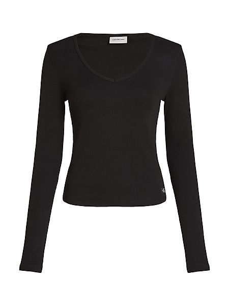 Calvin Klein Jeans Langarmshirt WOVEN LABEL günstig online kaufen