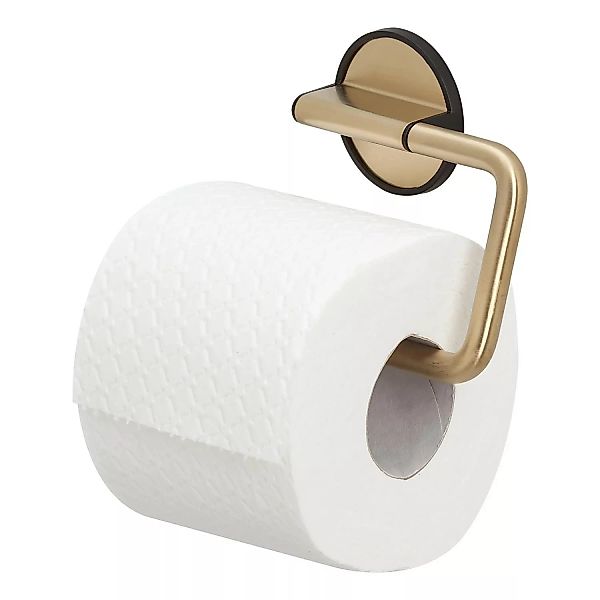Tiger Tune Toilettenpapierhalter ohne Deckel Messing gebürstet / Schwarz günstig online kaufen