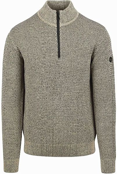 No Excess Halfzip Pullover Struktur Melange Stone - Größe XXL günstig online kaufen