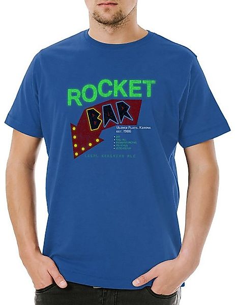 Urban Backwoods Print-Shirt Rocket Bar Herren T-Shirt Space Logo Symbol Sig günstig online kaufen