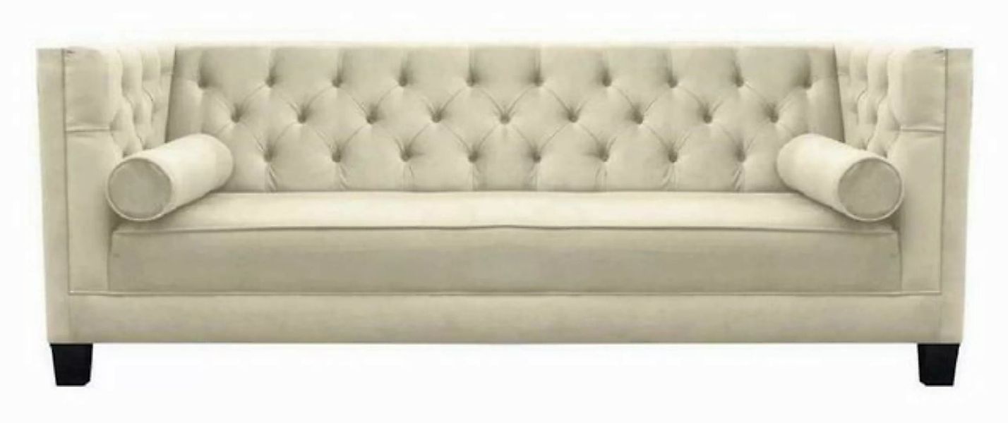 JVmoebel Sofa Design Couchen Polster Sofa Sofas Chesterfield Rosa Dreisitze günstig online kaufen