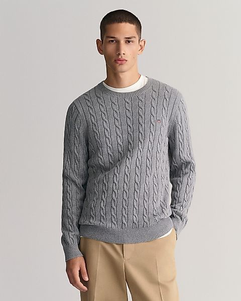 Gant Strickpullover COTTON CABLE C-NECK mit günstig online kaufen