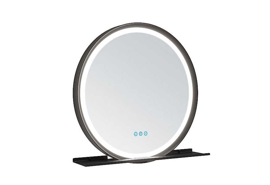 AQUALAVOS Badspiegel Rund Wandspiegelmit LED Beleuchtung Badspiegel 60 cm m günstig online kaufen