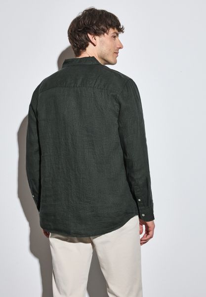 STREET ONE MEN Leinenhemd mit Knopfleiste günstig online kaufen