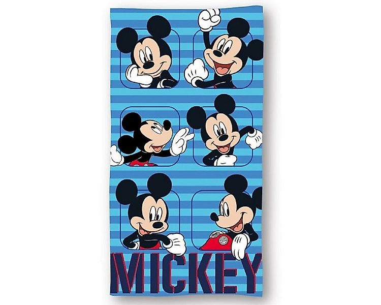 Disney Mickey Mouse Strandtuch Kinder – Weiches & saugstarkes Mikrofaser-Ba günstig online kaufen