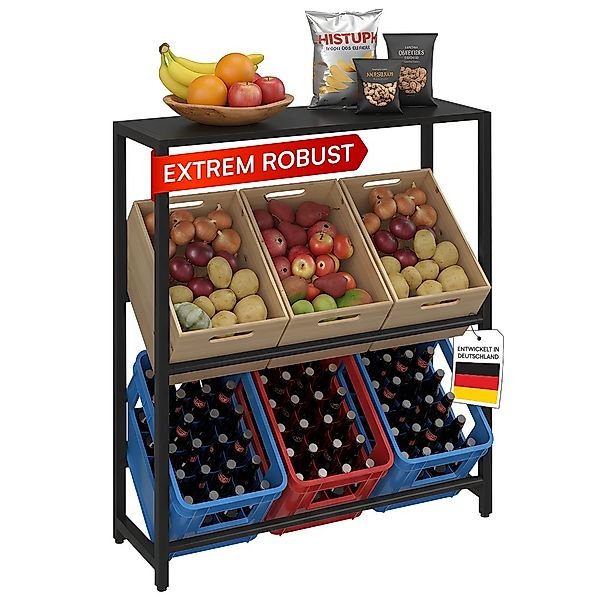 STEELSØN Flaschenregal Macondo mit Ablage, 6 günstig online kaufen