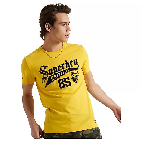 Superdry Collegiate Graphic 185 Kurzarm T-shirt L Nautical Yellow günstig online kaufen