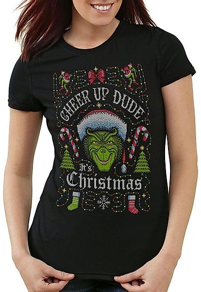 style3 T-Shirt Cheer up xmas weihnachten der grinch ugly sweater günstig online kaufen