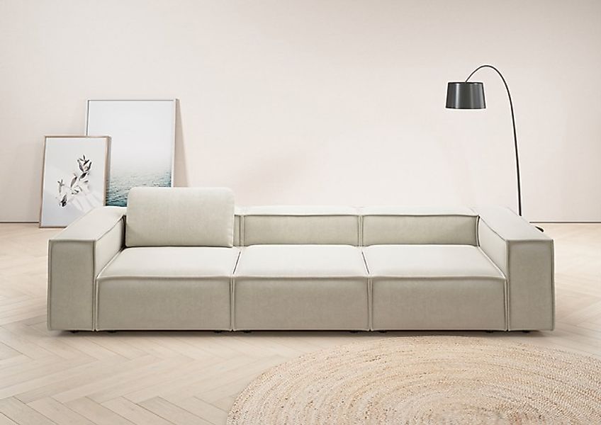 Home affaire 3,5-Sitzer »Watertown, modernes Big-Sofa XXL, 336 cm Breite, a günstig online kaufen