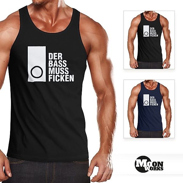 MoonWorks Tanktop Herren Tanktop Techno Spruch günstig online kaufen