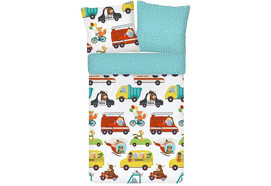 ESPiCO Bettwäsche Verkehr Trendy Bedding, Renforcé, 2 teilig, Verkehr, Poli günstig online kaufen
