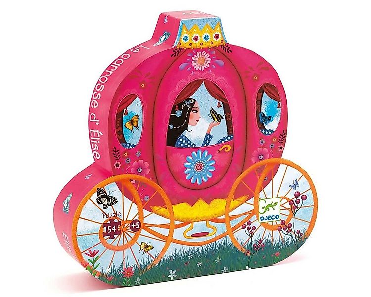 DJECO Rahmenpuzzle in einer Silhouetten-Box, 54 Puzzleteile, Silhouetten-Bo günstig online kaufen