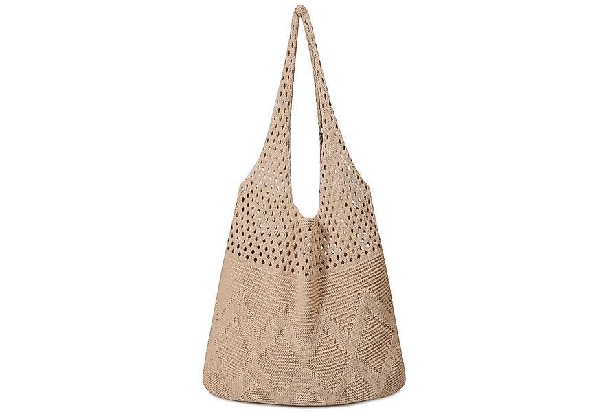 Coonoor Umhängetasche Umhängetasche Damen, Mesh Strandtasche, Strick Schult günstig online kaufen