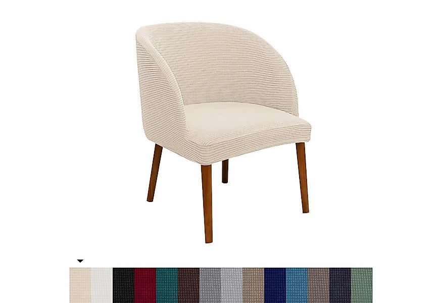 BYSURE Stuhlbezug, Halbrunder Esszimmerstuhlbezug Gebogener Stuhlbezug günstig online kaufen