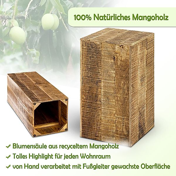 Amagohome Blumenhocker Blumensäule 27x27 Blumen Hocker günstig online kaufen