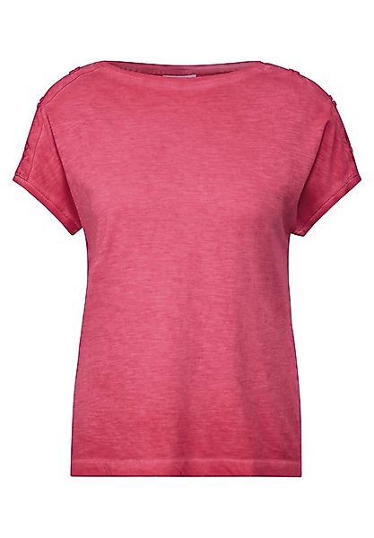 CECIL T-Shirt NOS GMD Button Shoulder T-Shir glazed apple red günstig online kaufen