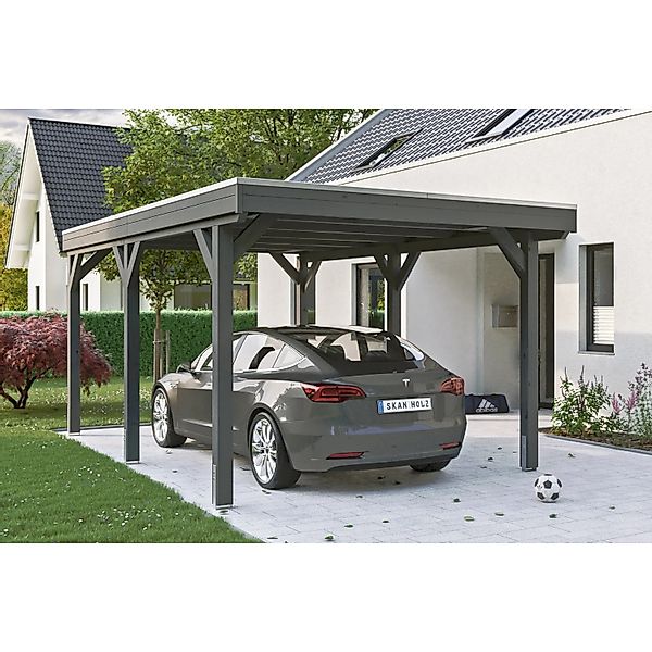 Skanholz Einzelcarport Grunewald, BxT: 321x554 cm, günstig online kaufen
