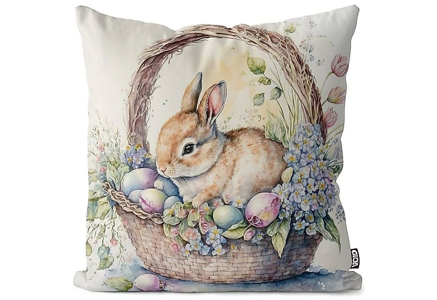 VOID Kissenbezug, (1 Stück), Kleiner Hase Osterkorb 40x40 Sofakissen Polyes günstig online kaufen